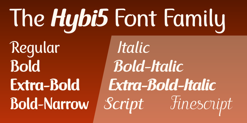 Hybi5 Font Family